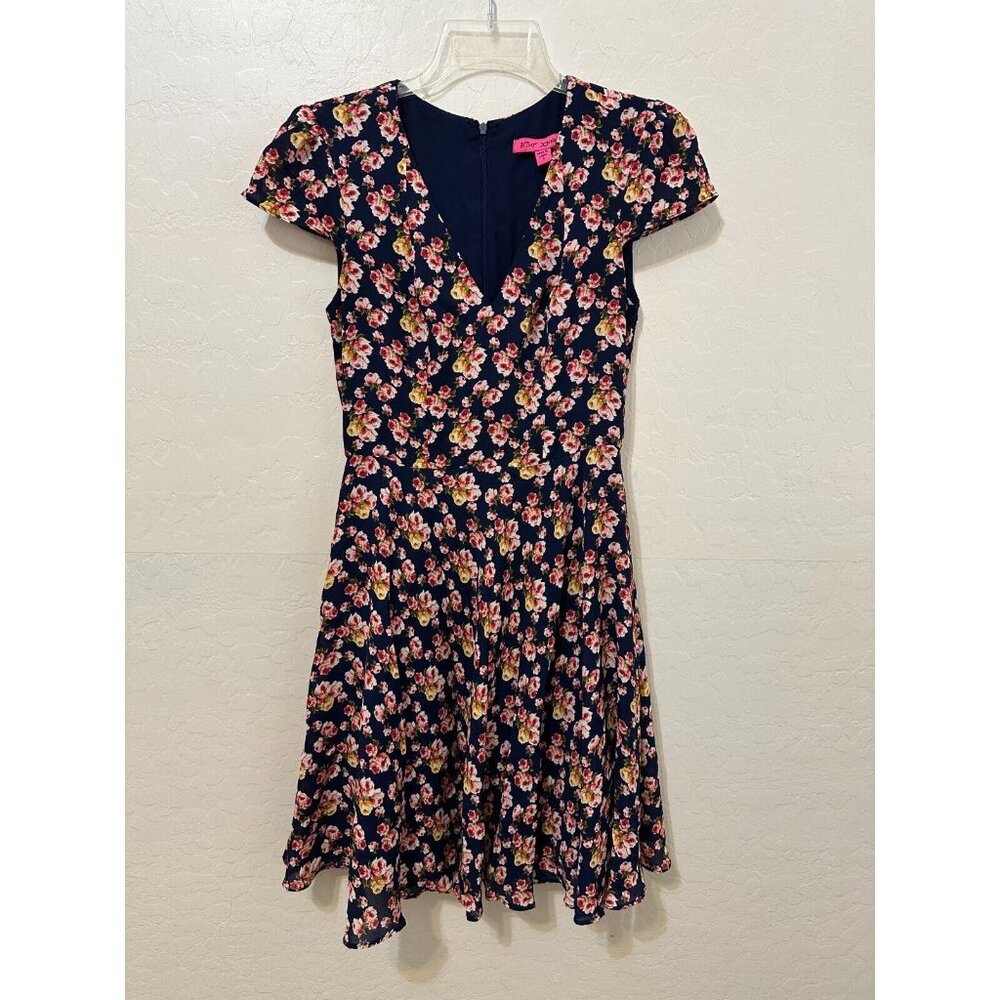 Y2K Floral Dainty Betsey Johnson Dress Size 2 Fairy Beachy Festival Pinup Event - Picture 1 of 13